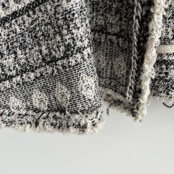 Rebecca Taylor Tweed Peplum Blazer with Chain Details - Picture 4 of 12